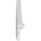 Ekena Millwork Peaked Cap Smooth Architectural PVC Combination Pediment, 36"W x 15-7/8"H x 2-3/4"P (Pitch 6/12) PEDPC036X160PKC00 - alternate 3